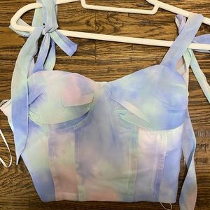 Cotton candy LA multicolor top